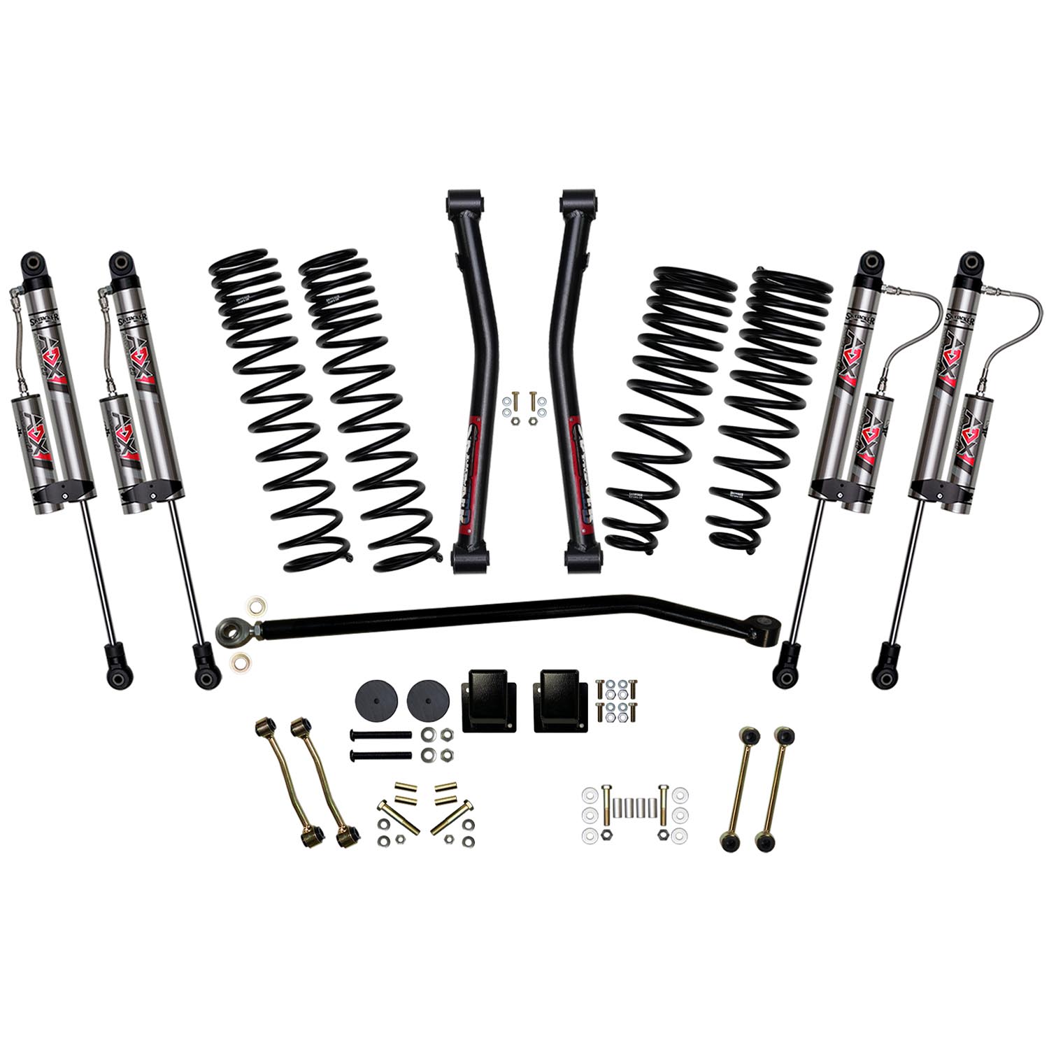 Skyjacker 3.5 in. Suspension Lift System With ADX 2.0 Remote Reservoir Shocks. G351RKXLT