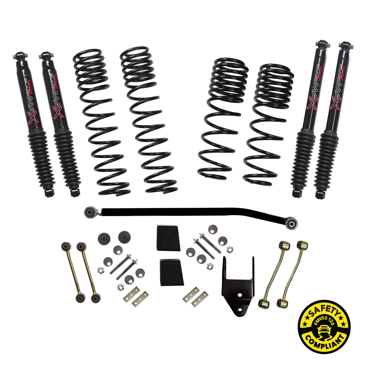 Skyjacker Jeep Wrangler JL 2-Door Rubicon 4WD 3.5 in. Dual Rate-Long Travel Lift Kit Syste JL35RBPBLT