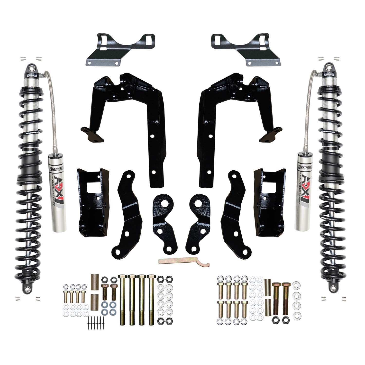 Skyjacker 3.5-6 In. ADX 2.0 Adventure Series Remote Reservoir Front Coilover Kit. JL36EFBO
