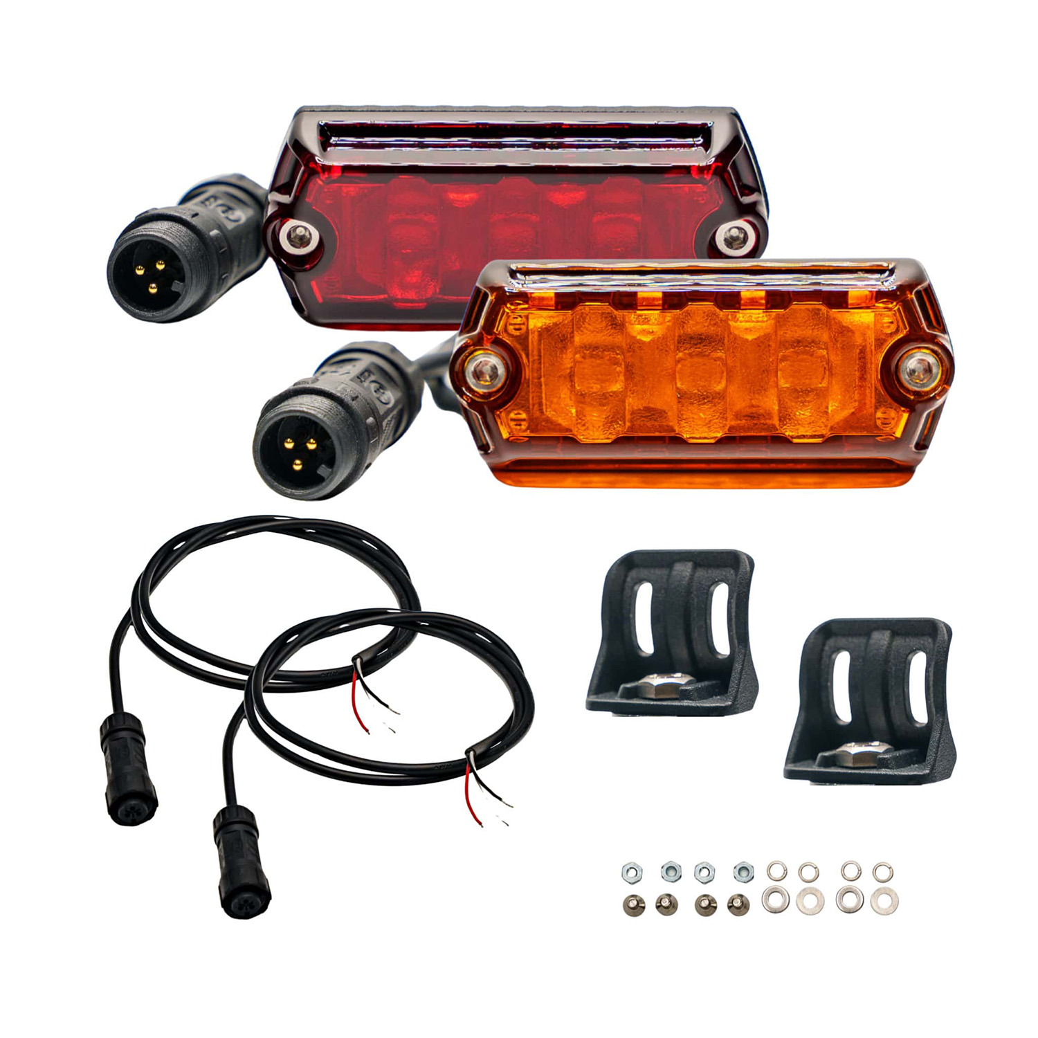 ARB NANO 2 Pack Scene Light Kit with Red/Amber Lens NAN412