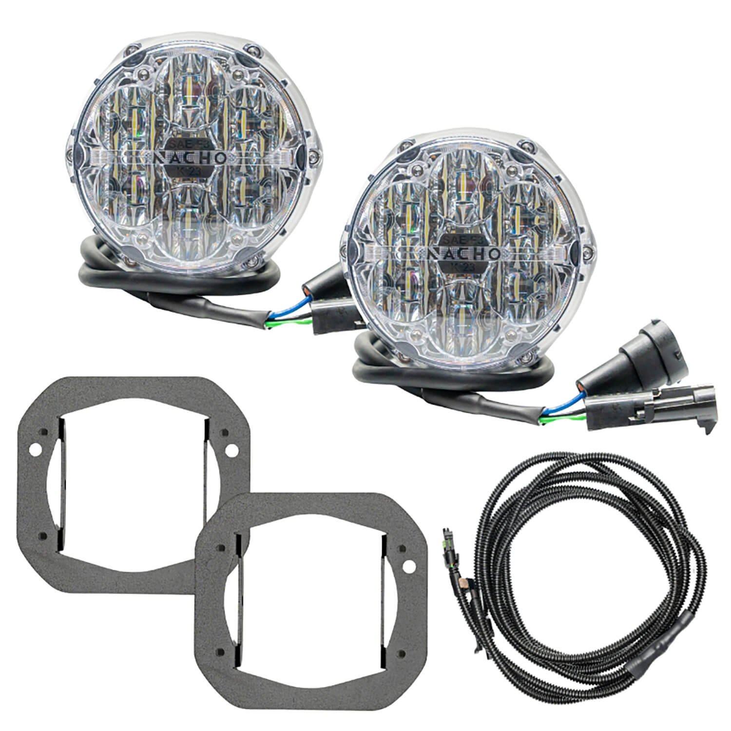 ARB NACHO SAE Only White Plug N Play Fog Light Kit V3JW1KWSO