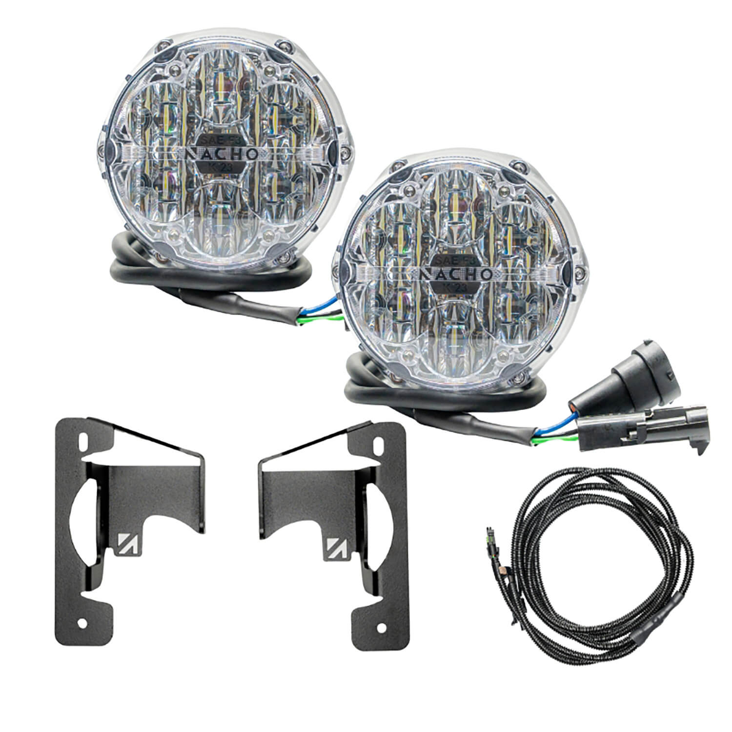 ARB NACHO SAE Only White Plug N Play Fog Light Kit V3JW2KWSO