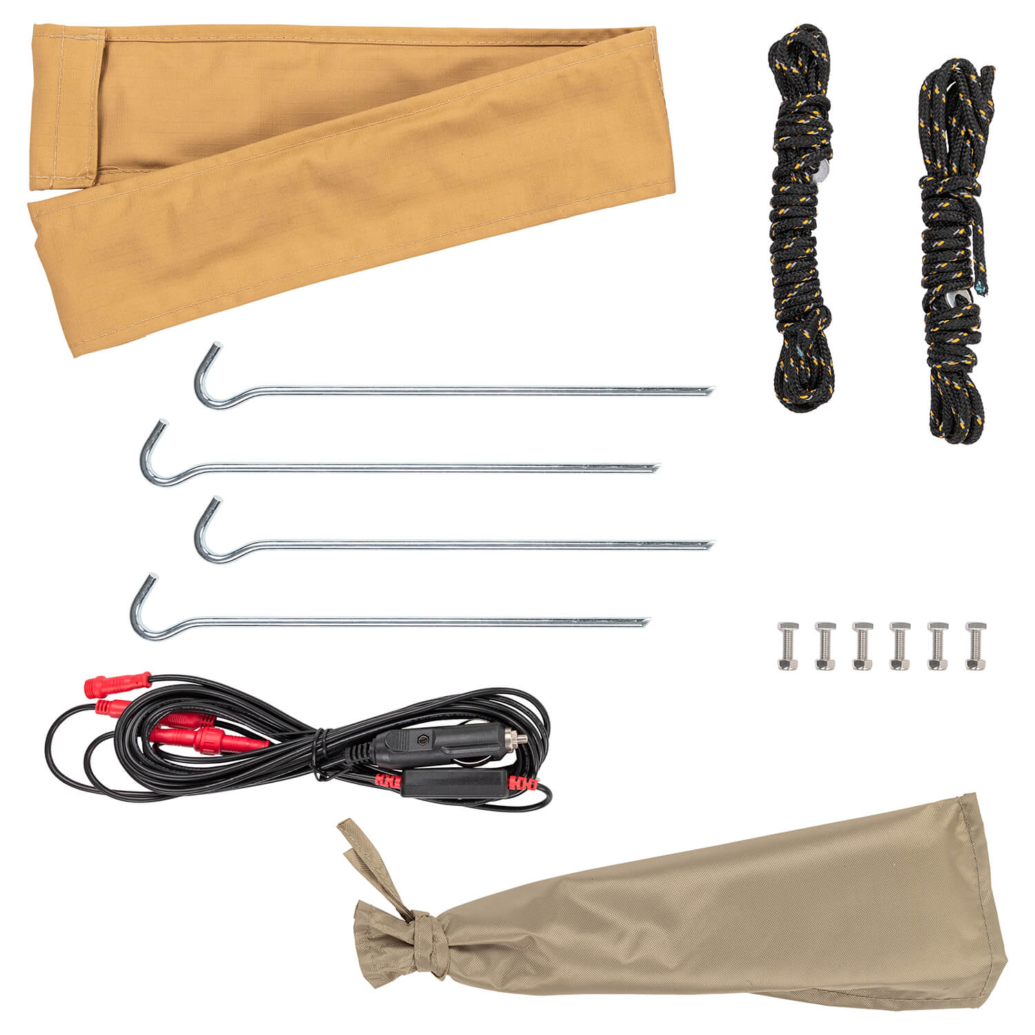 ARB Hard Case Awning With Light 2.5M Silver 814411