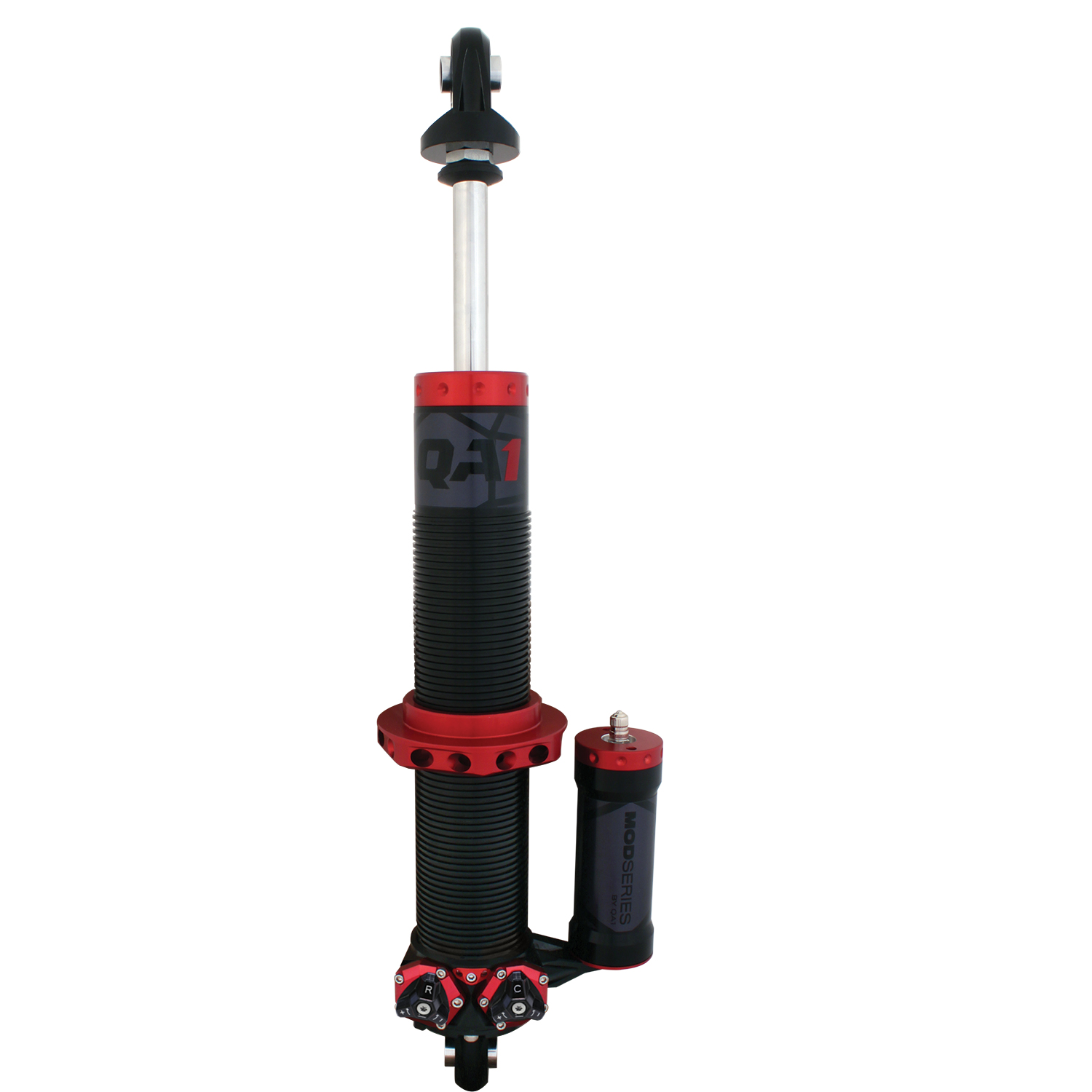 QA1 Shock, MOD C-O, RH Piggyback 10.63" Comp, 15.00"Ext, 4.38" Travel, Eye-B/Eye-B M421PR