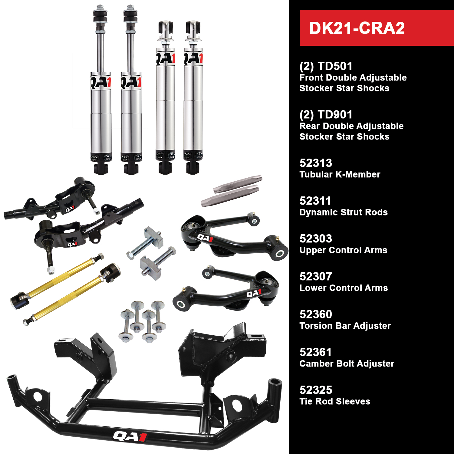 QA1 Drag Kit Level 1, Mopar A-Body DK21-CRA2