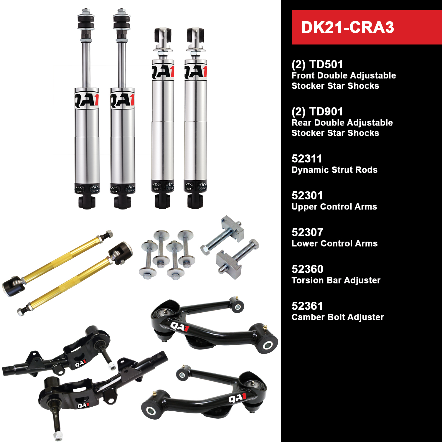QA1 Drag Kit Level 1, Mopar A-Body DK21-CRA3