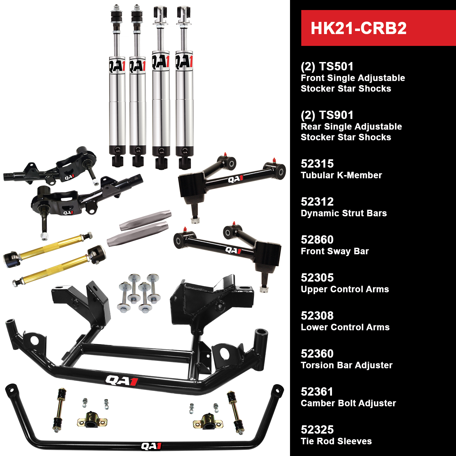 QA1 Handling Kit Level 1, Mopar B-Body HK21-CRB2