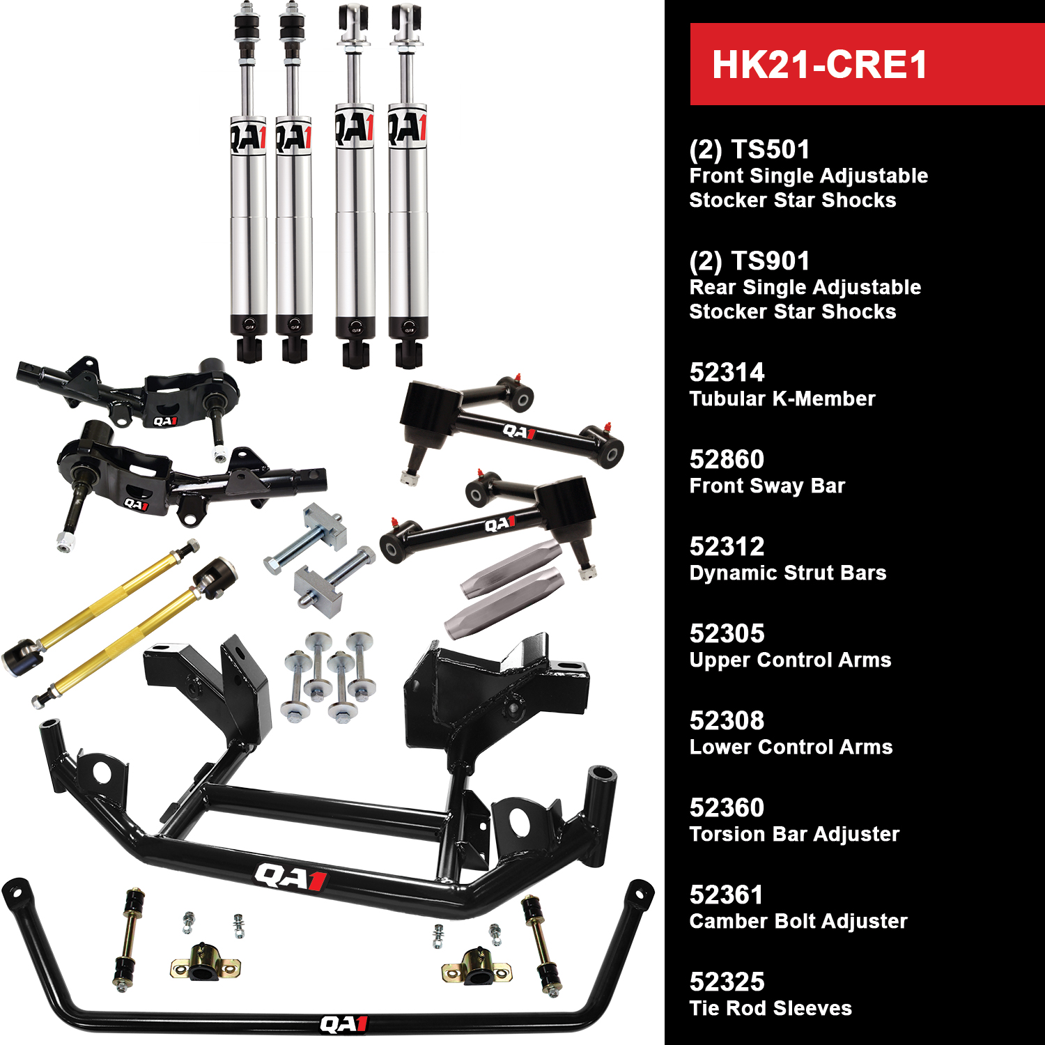 QA1 Handling Kit Level 1, Mopar E-Body HK21-CRE1