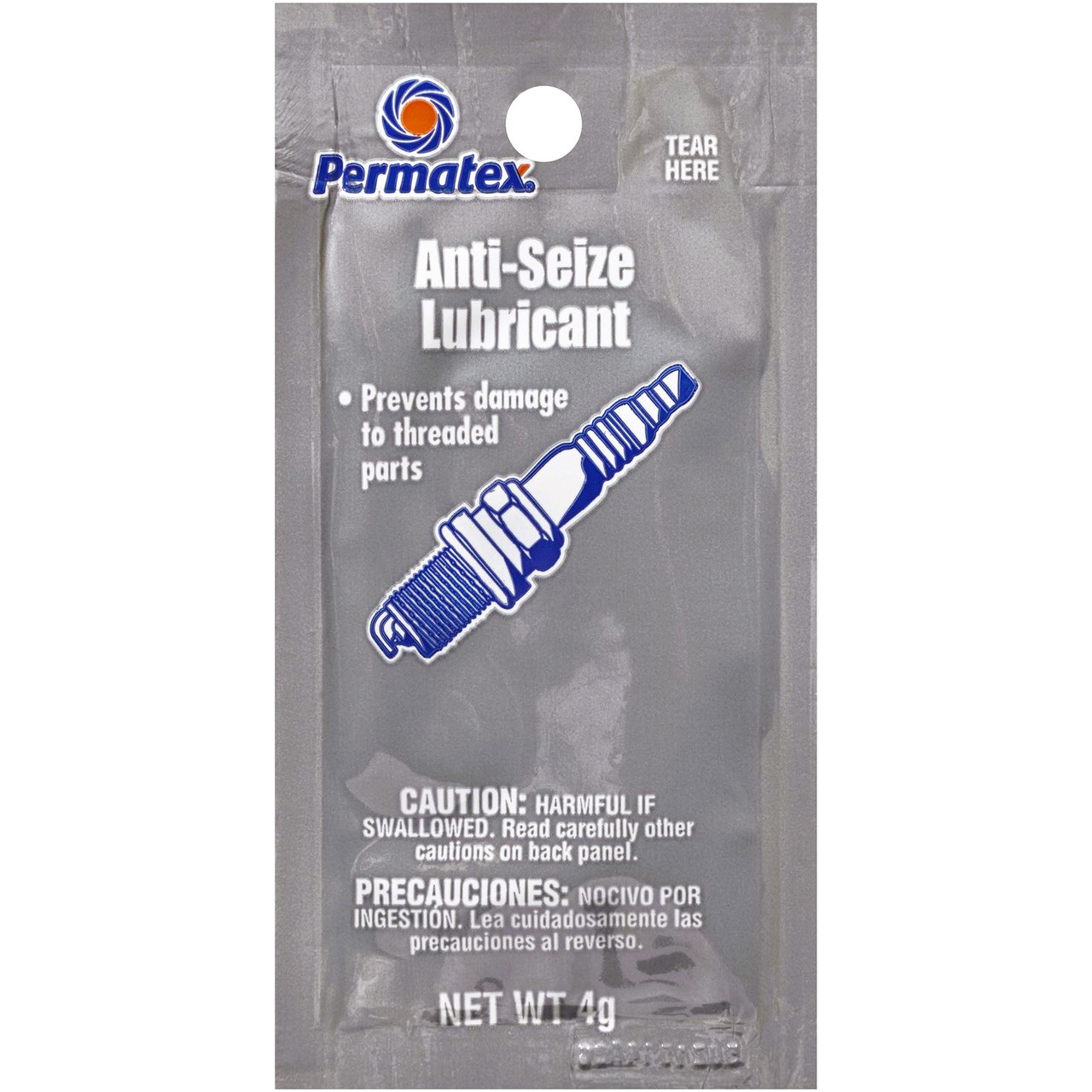 QA1 Anti-Seize, Single Use Pack 4 Gram, Silver, Permatex C/Mans Choice 9072-105