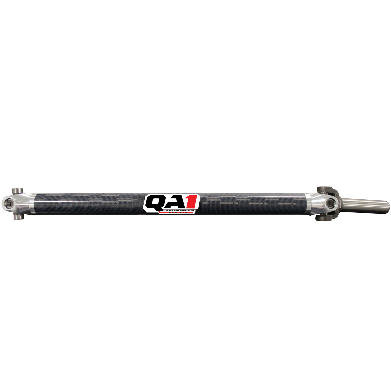 QA1 Driveshaft, CF, CT-Dirt-Mod, Sy 31.00" 2.3", 1310 U-Joint, 1500Lb., GM 27Sp, 8" JJ-12205