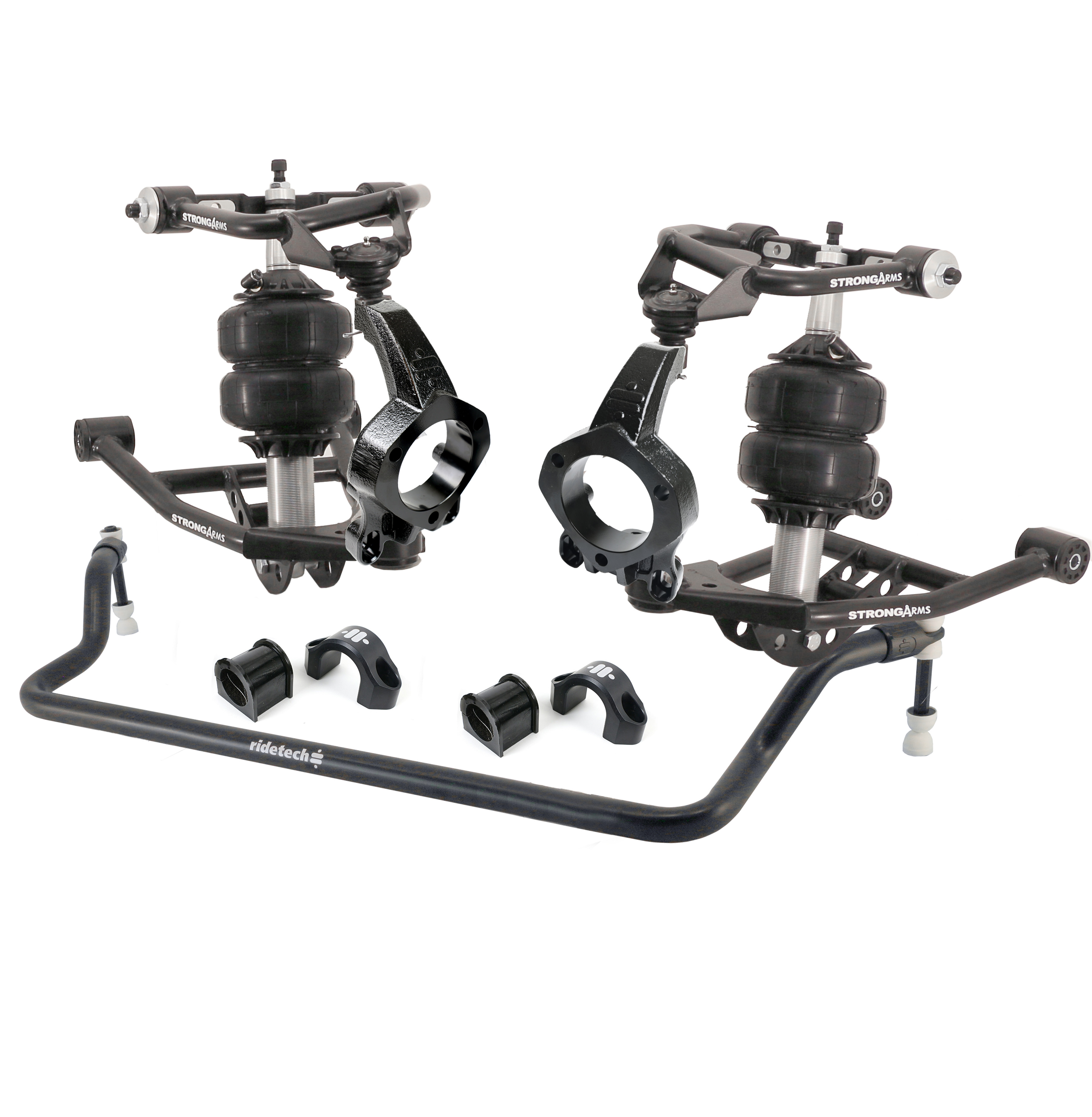 Ridetech HQ Air Suspension System with hub spindles for 1964-1967 GM A-Body. 11230297