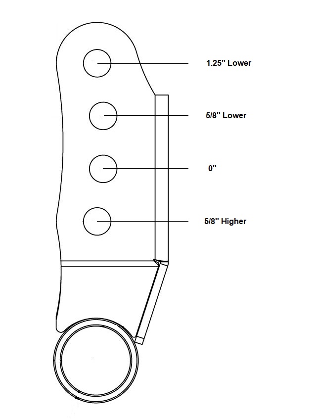 Ridetech Rear shackle kit for 2015-2026 F-150. 12299514
