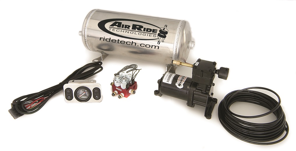 Ridetech RidePro Analog 2 way air suspension control system with 3 gallon tank. 30142000