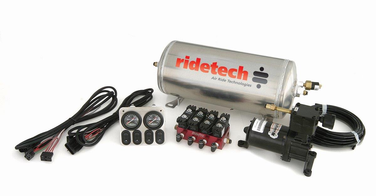 Ridetech RidePro Analog 4 way air suspension control system with 3 gallon tank. 30154000