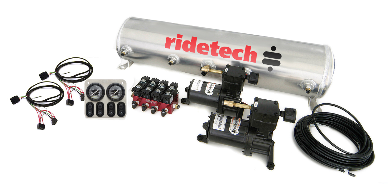 Ridetech RidePro Analog 4 way air suspension control system with 5 gallon tank. 30154100
