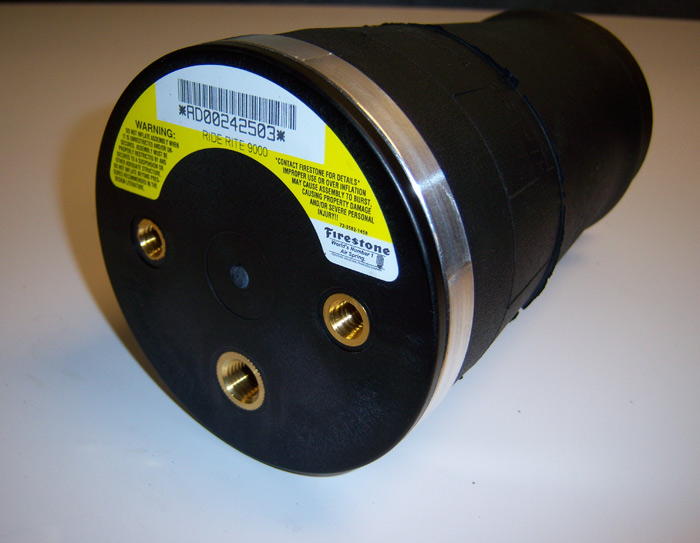 Ridetech Firestone 9002 rolling sleeve air spring, 5" diameter with 1/4" npt port. 90009002
