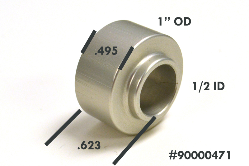 Ridetech Shock mount spacer with 1/2" I.D. for cantilever pin or shock stud. 90000471