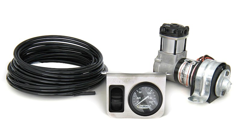 Ridetech On-Demand 1 way compressor kit with analog gauge. 30111500