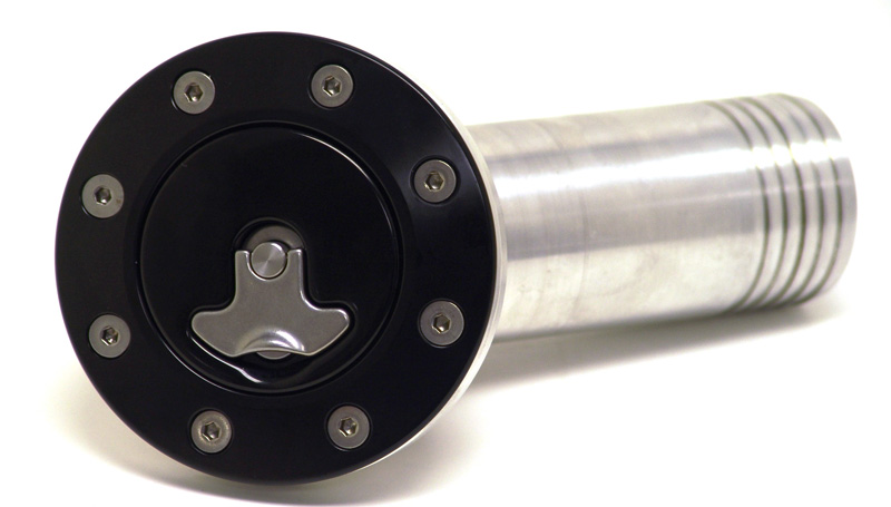 Ridetech Billet aluminum gas cap for 1967-1968 Camaro, locking, anodized Black. 81000033