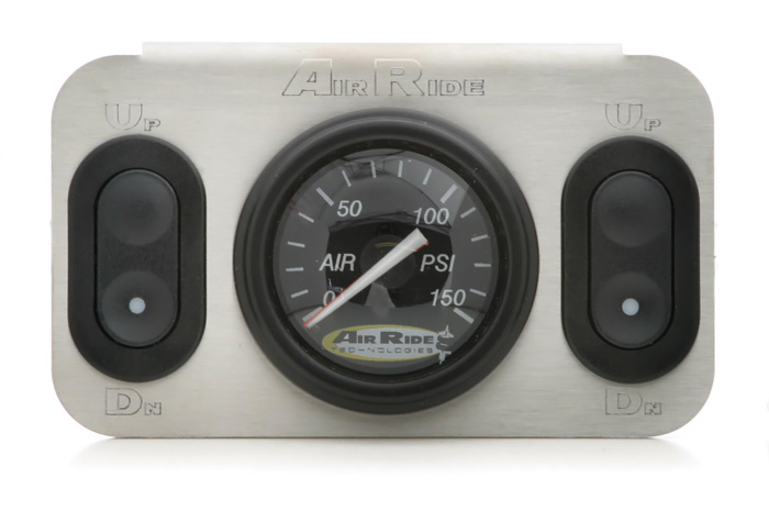 Ridetech 2-Way 12 volt analog control panel for air suspension. For use with 12v valves. 31192500