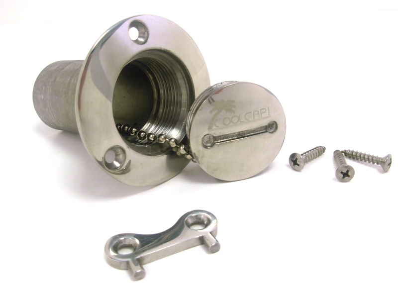 Ridetech CoolCap gas cap, stainless steel with 1.5" neck. 84000000