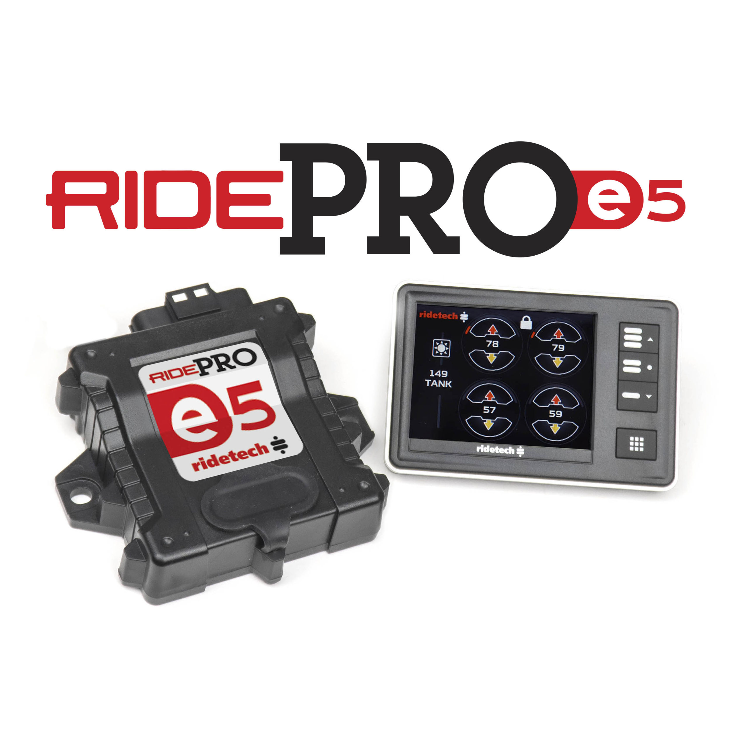 Ridetech RidePro E5 air suspension control system with 5 gallon tank. 30534100