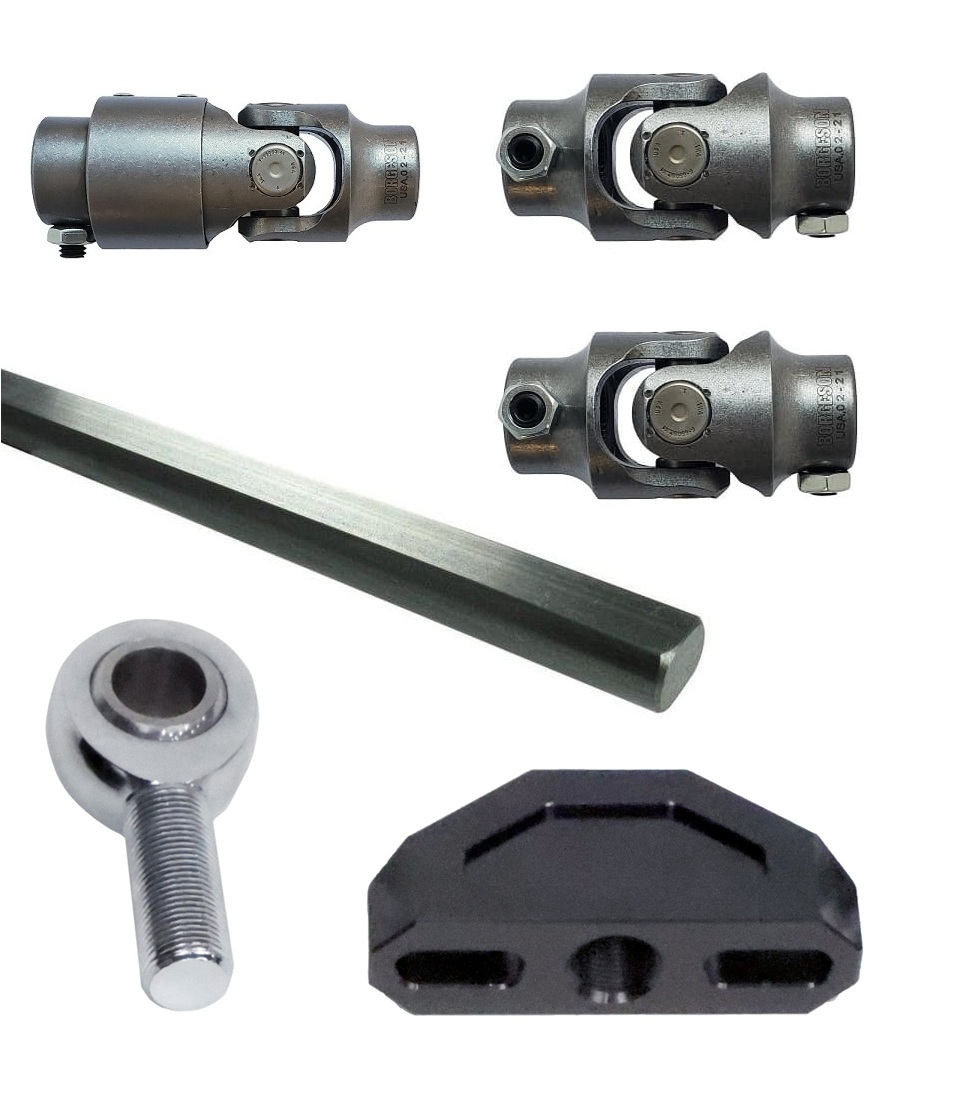 Ridetech High clearance steering U-Joint kit  1"-48 at column and 3/4"-36 at rack. 11249511