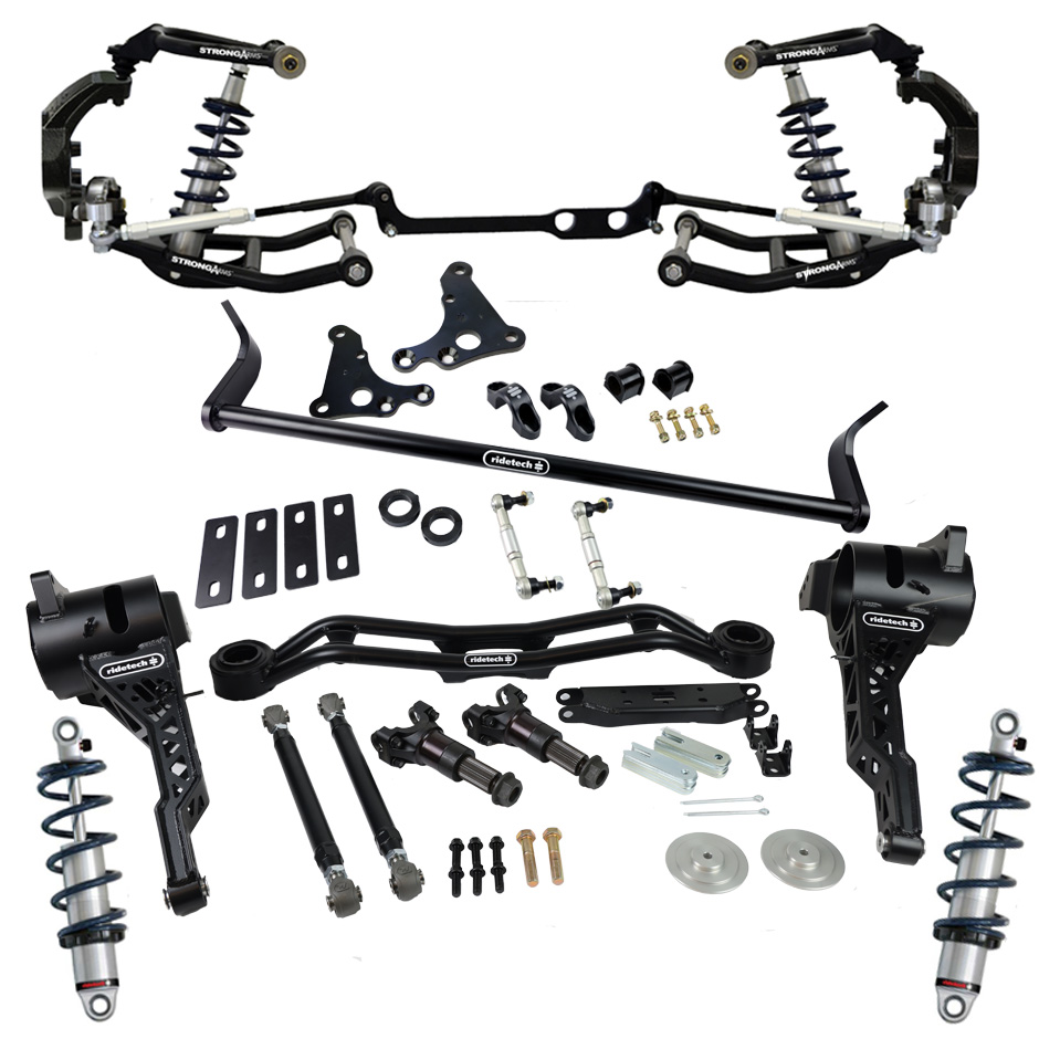 Ridetech HQ Coil-Over System with hub spindles & trailing arms for 1963-1979 Corvette. 11530203