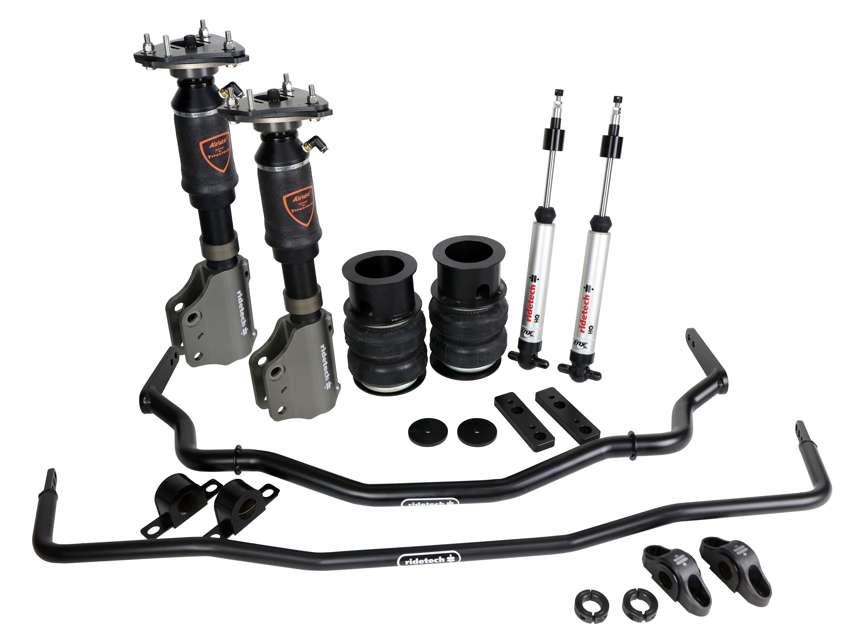 Ridetech Air Suspension System with sway bars for 2015-2026 Mustang. 12270296