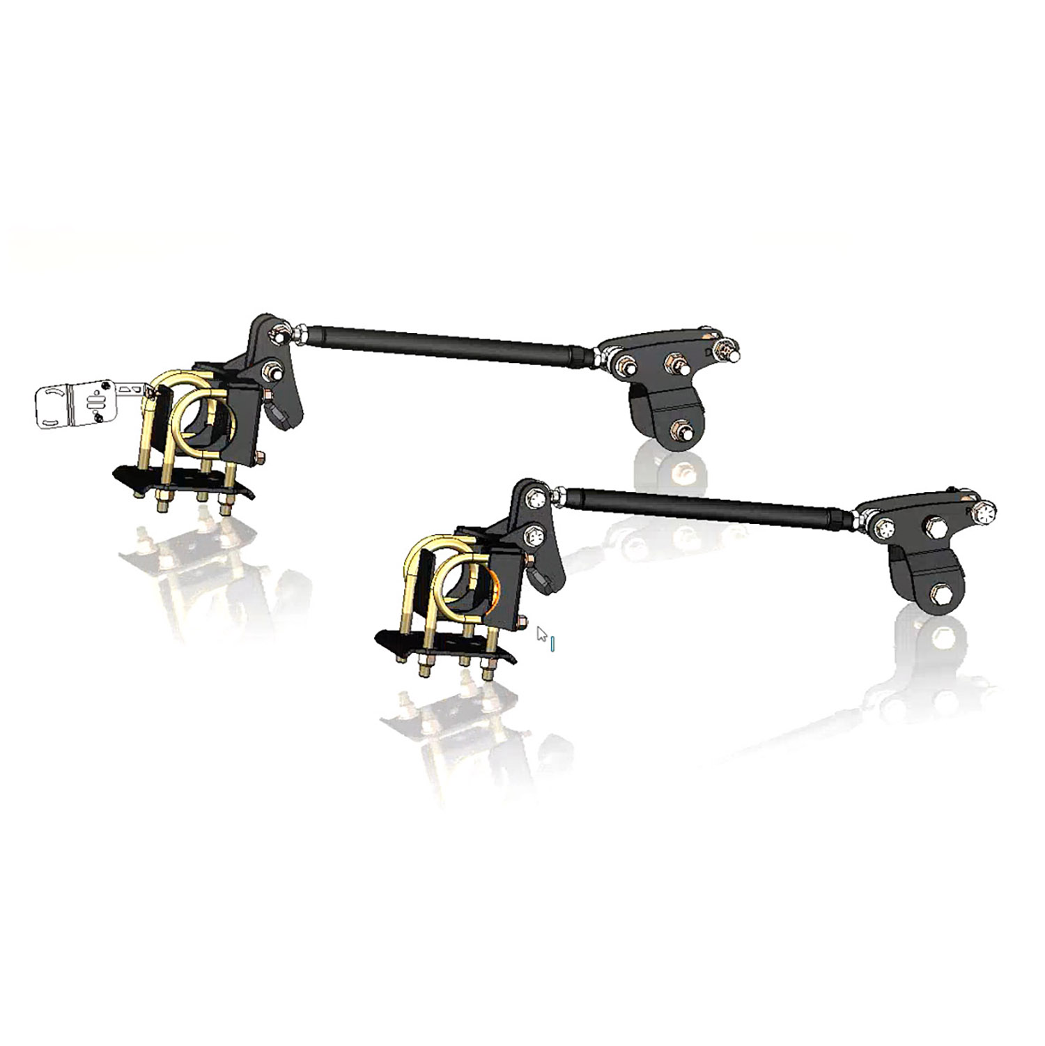 Ridetech Traction bar kit for 2015-2026 F-150. For use with Ridetech lowering kit. 12297250