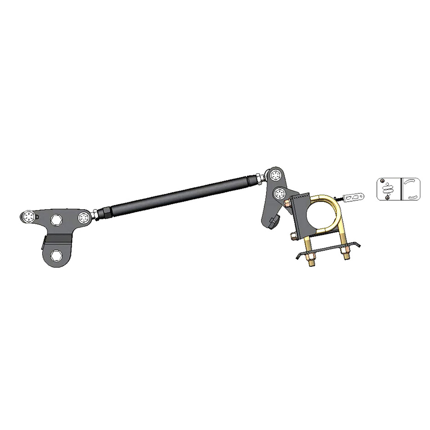 Ridetech Traction bar kit for 2015-2026 F-150. For use with Ridetech lowering kit. 12297250