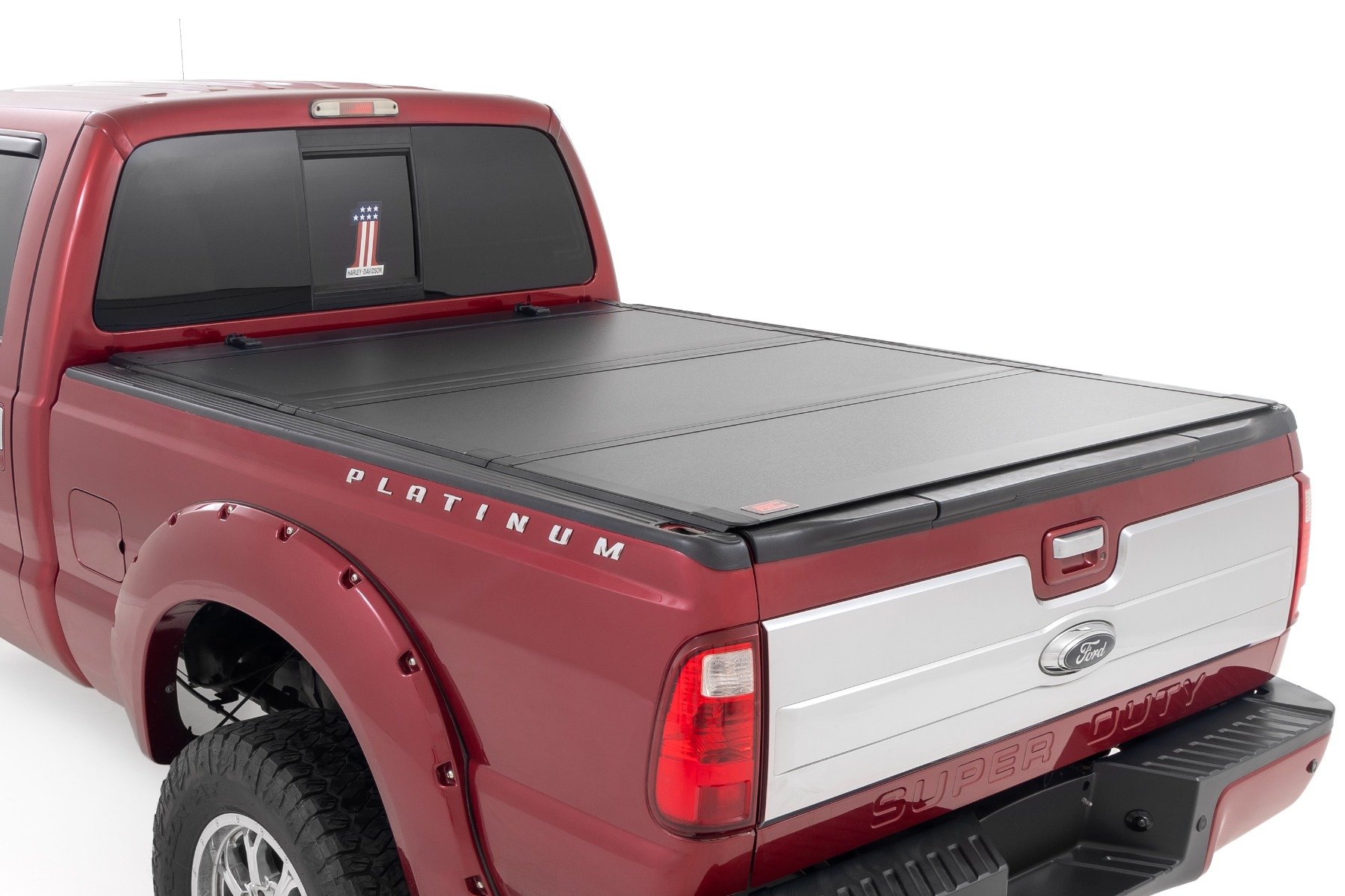Rough Country Hard Tri-Fold Flip Up Bed Cover 49214651