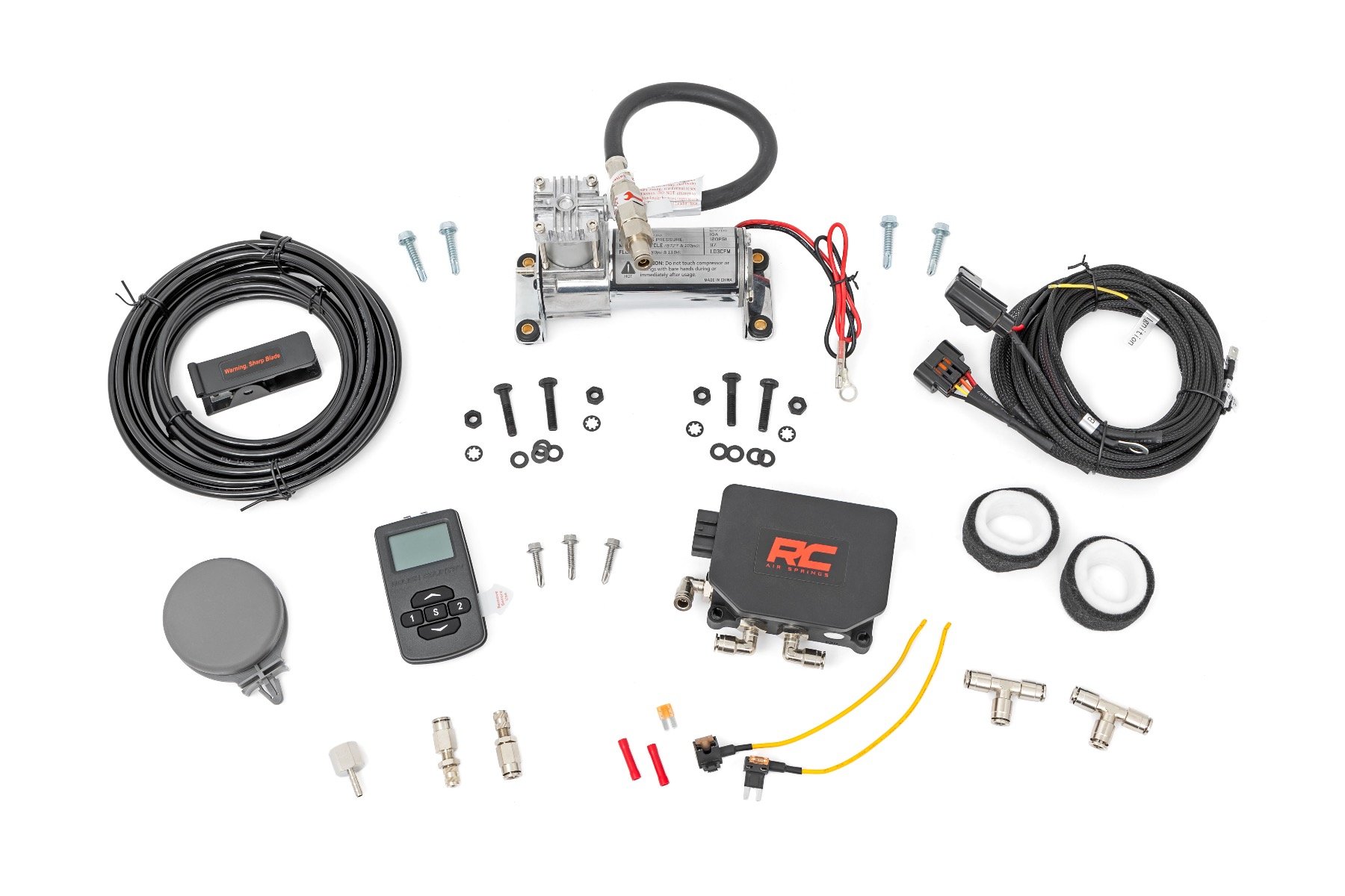 Rough Country Wireless Air Bag Controller Kit w/Compressor 10106