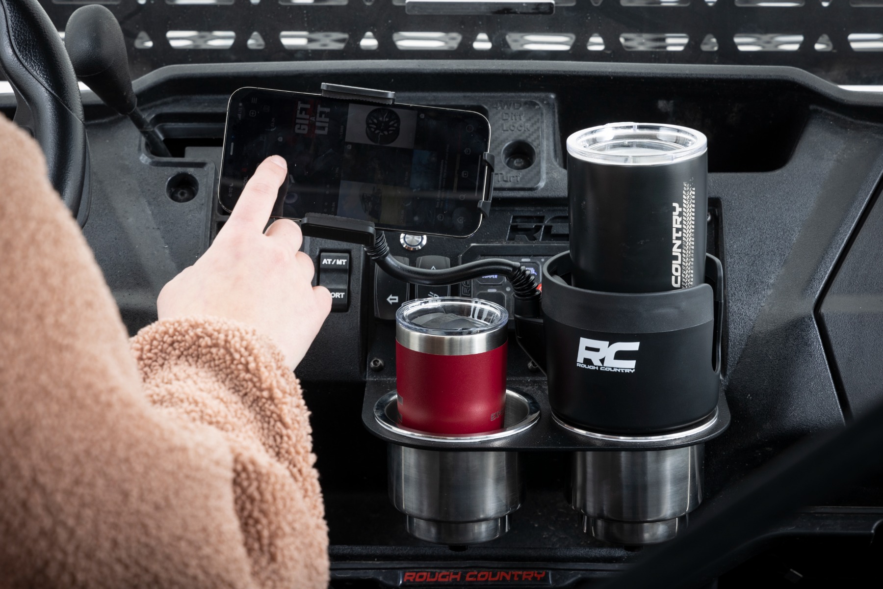 Rough Country 2 in 1 Expanding Cup and Phone Holder J5054