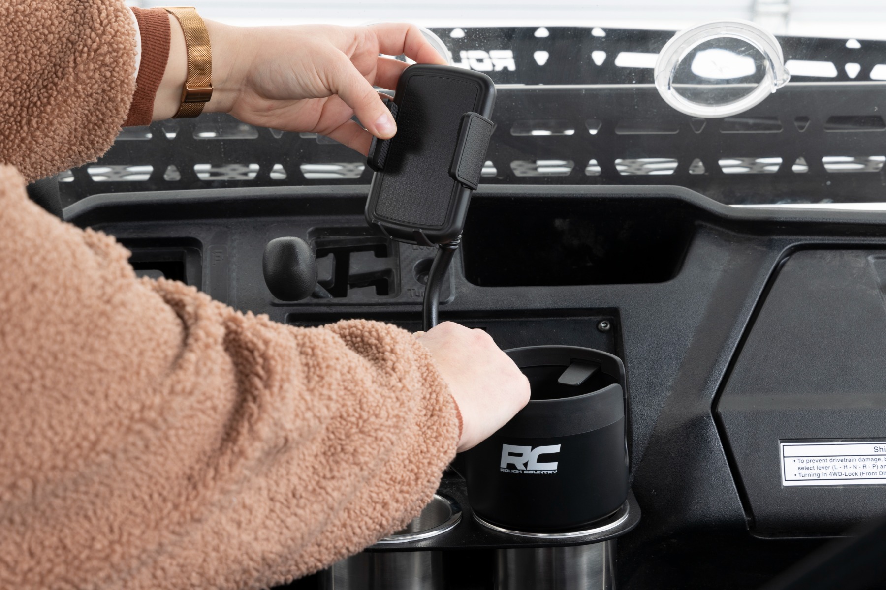 Rough Country 2 in 1 Expanding Cup and Phone Holder J5054