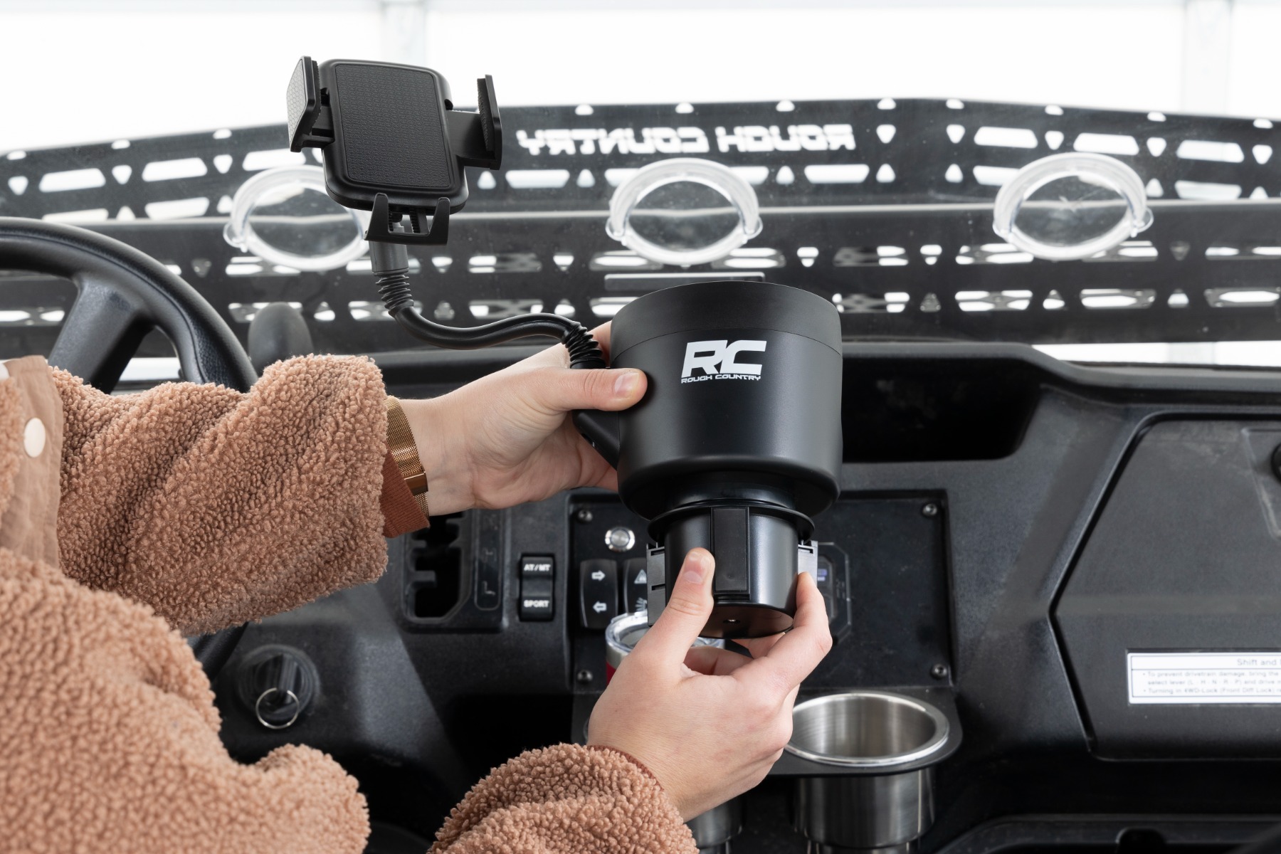 Rough Country 2 in 1 Expanding Cup and Phone Holder J5054