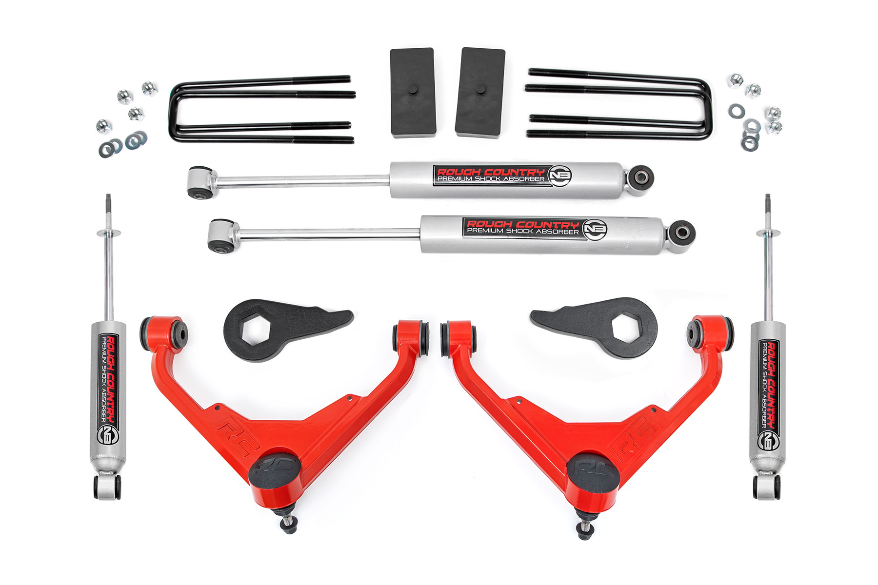Rough Country 3 Inch Lift Kit 8596N2RED