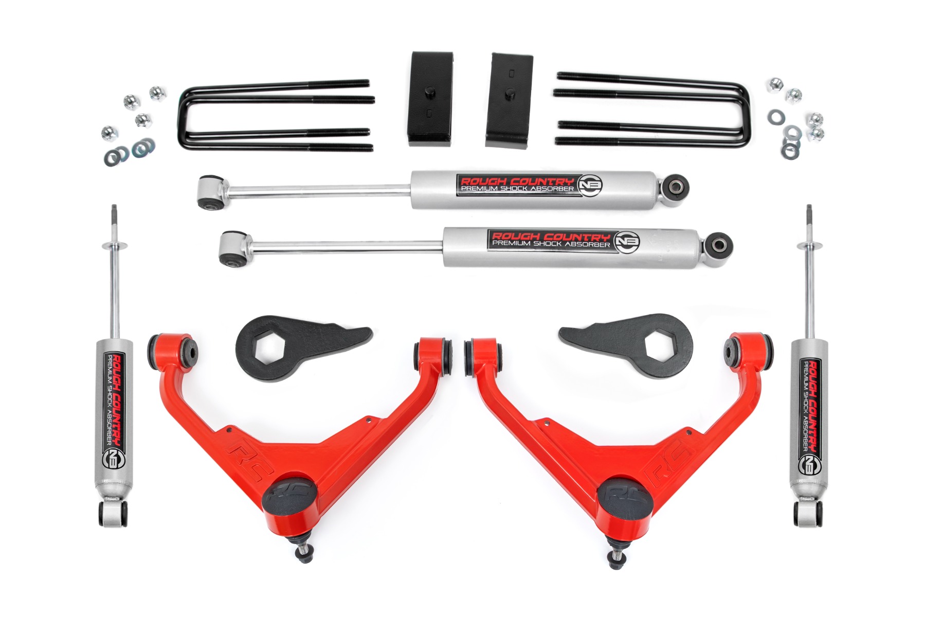 Rough Country 3 Inch Lift Kit 859830RED