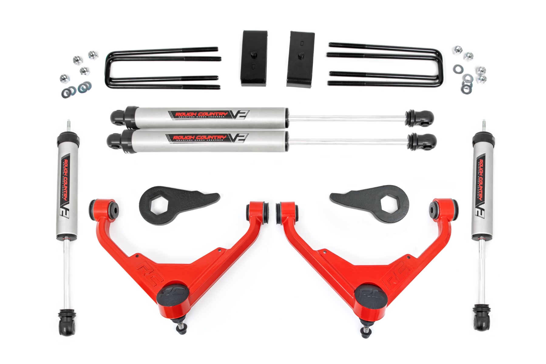 Rough Country 3 Inch Lift Kit 859870RED