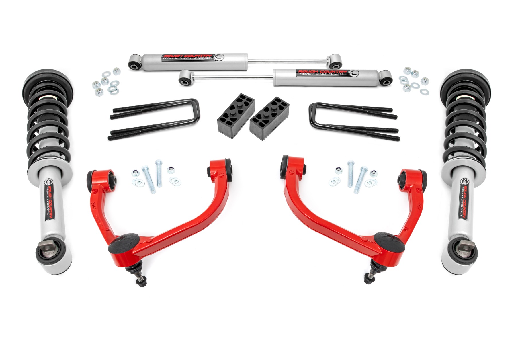 Rough Country 3 Inch Lift Kit 54531RED