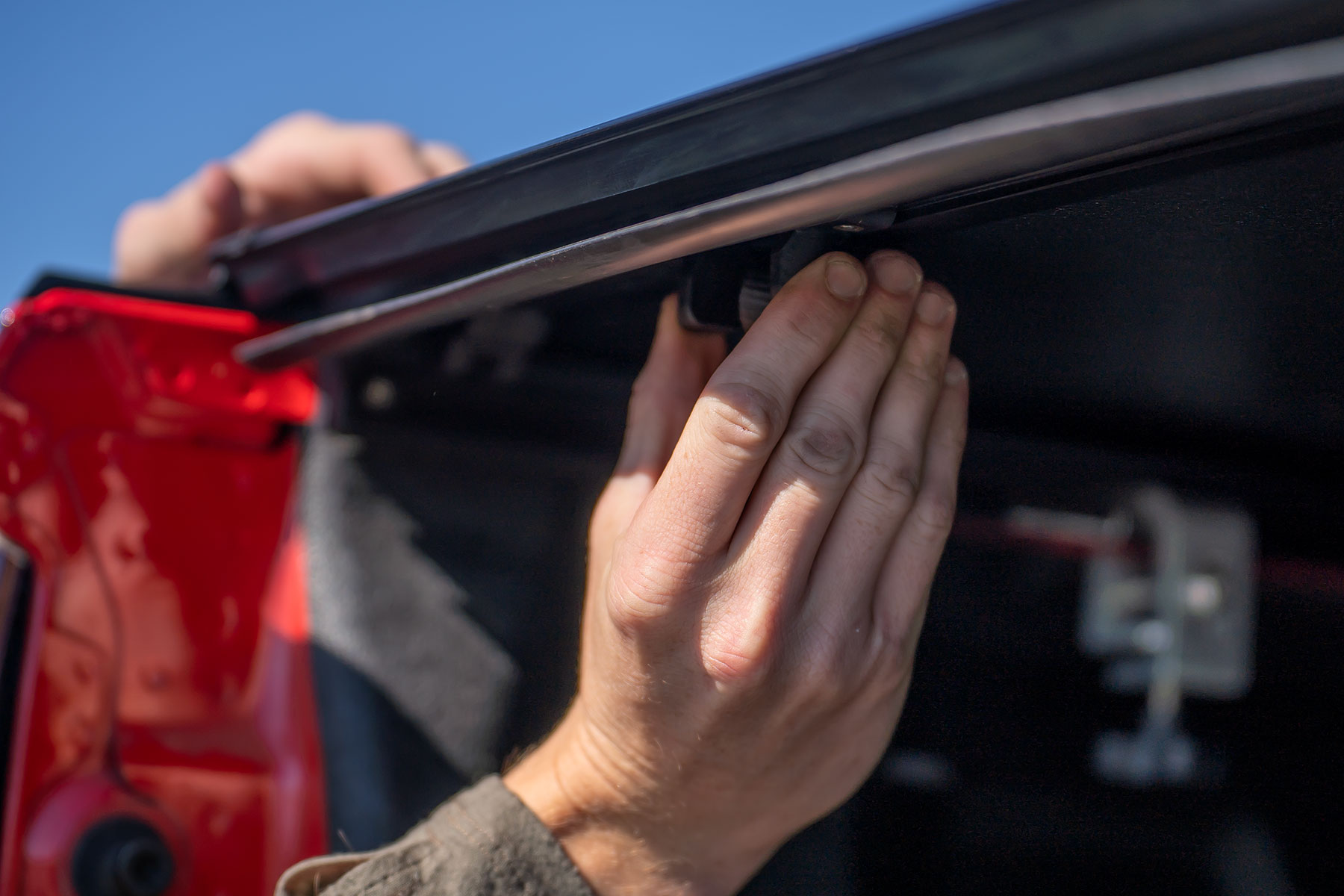 Rough Country Hard Tri-Fold Flip Up Bed Cover 49120580