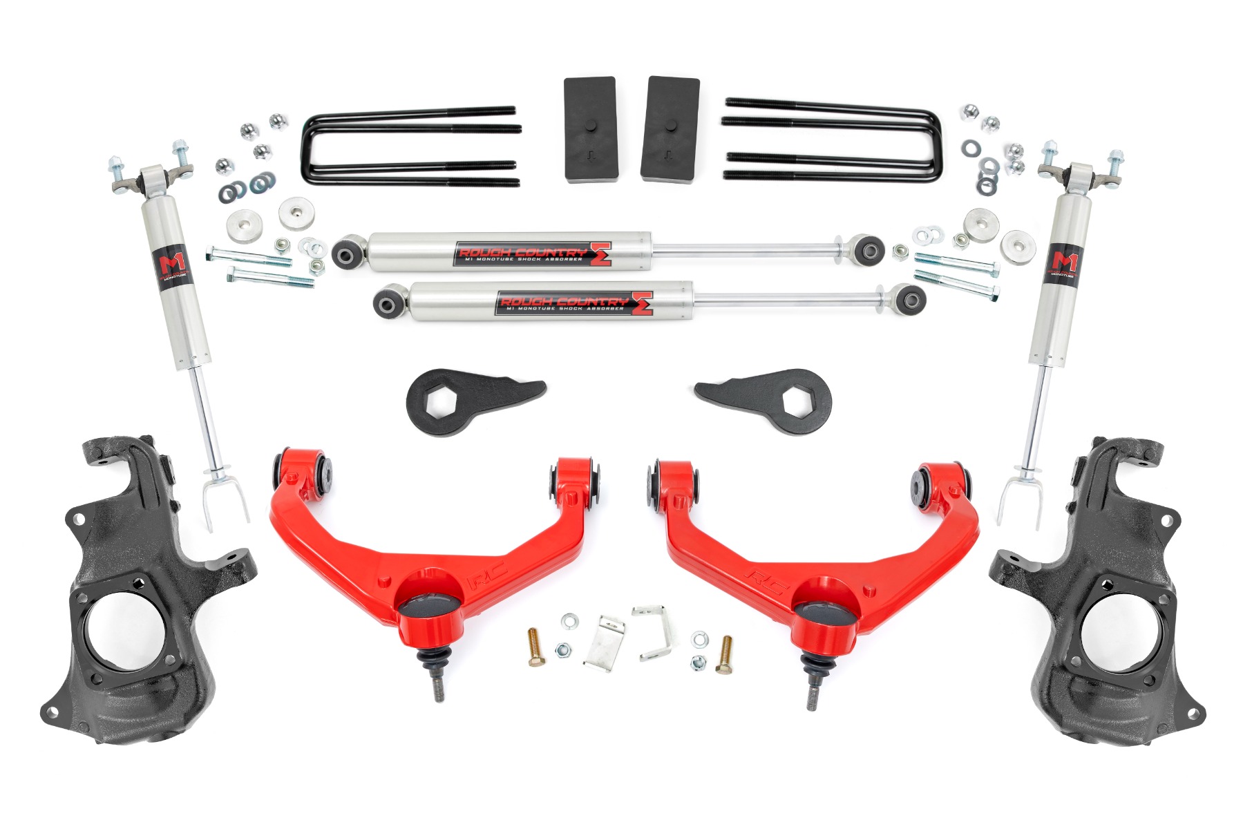 Rough Country 3.5 Inch Knuckle Lift Kit 97640RED