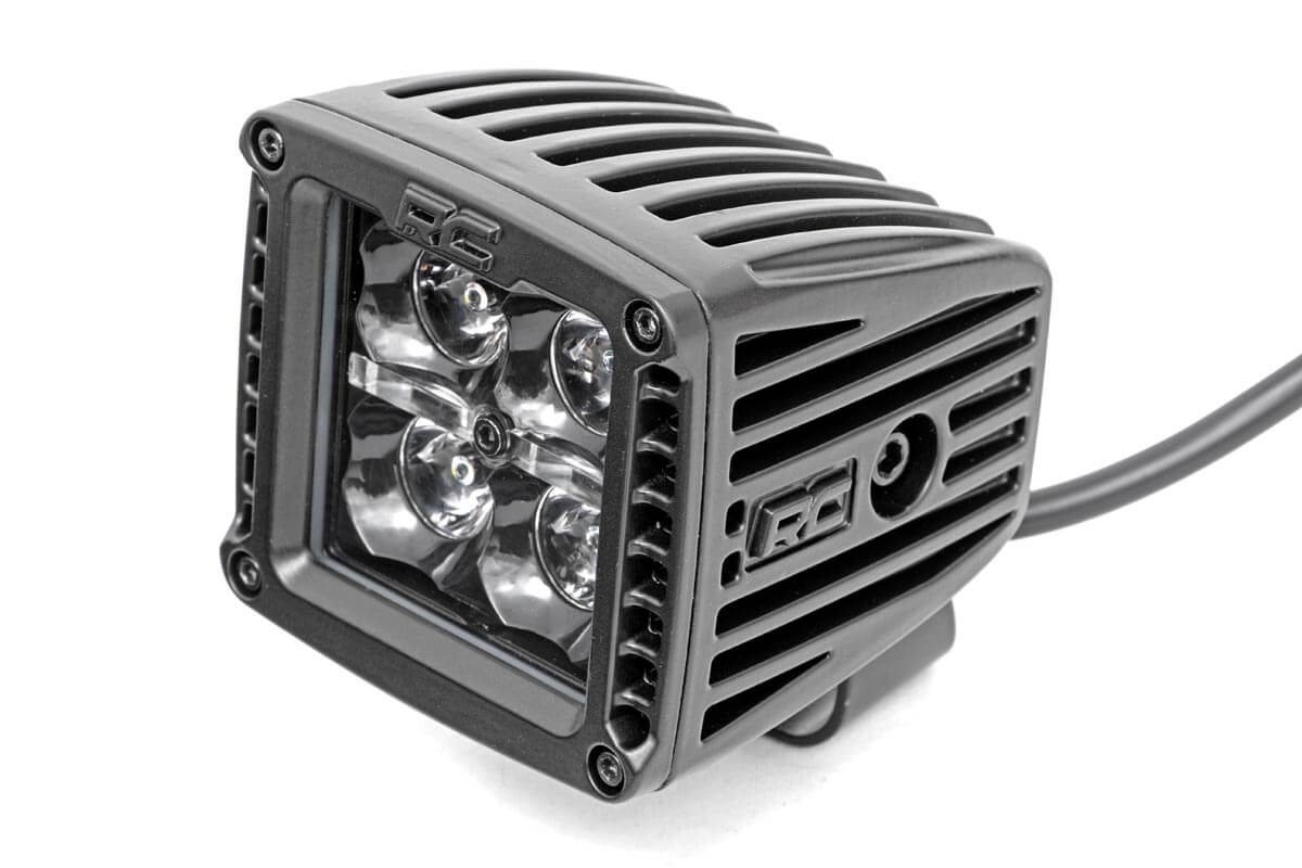 Rough Country 2 Inch Black Series LED Light Pods 70903BLKDRLA