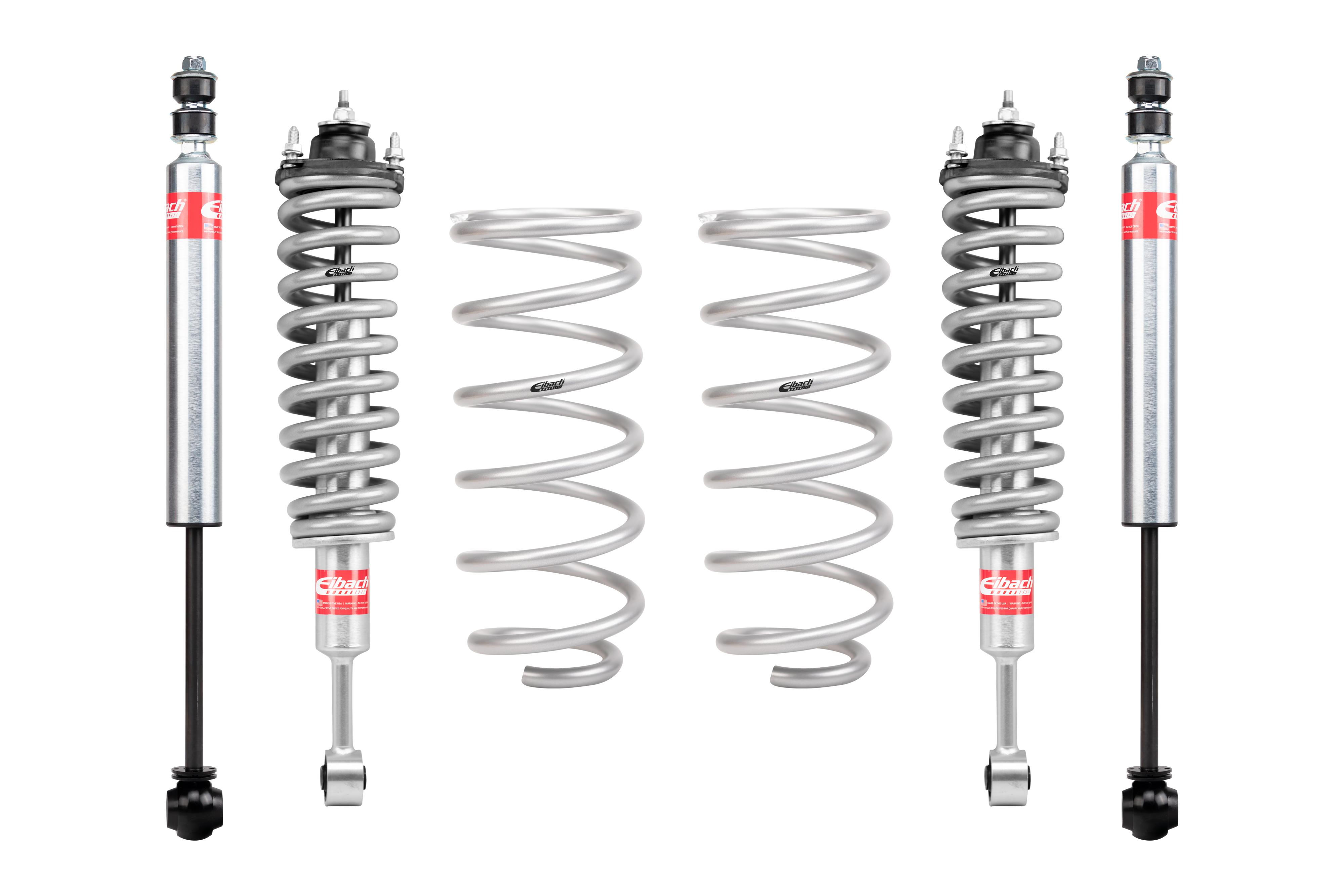 Eibach Set of 2 Assembled Front Shocks, Springs, Mounts + 2 Springs + 2 Rear Shocks E81-59-006-01-22