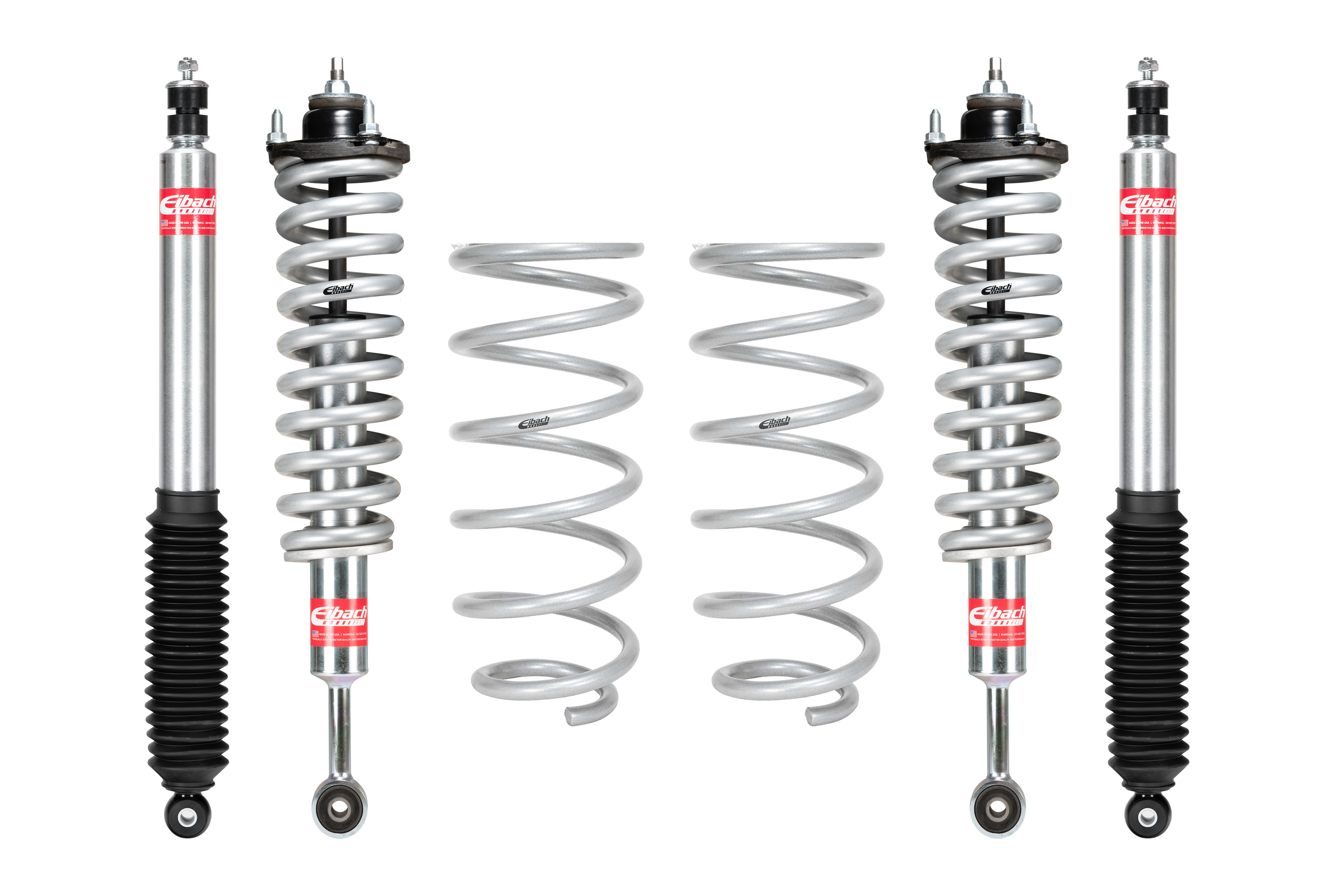 Eibach Set of 2 Assembled Front Shocks, Springs, Mounts + 2 Springs + 2 Rear Shocks E81-82-071-01-22
