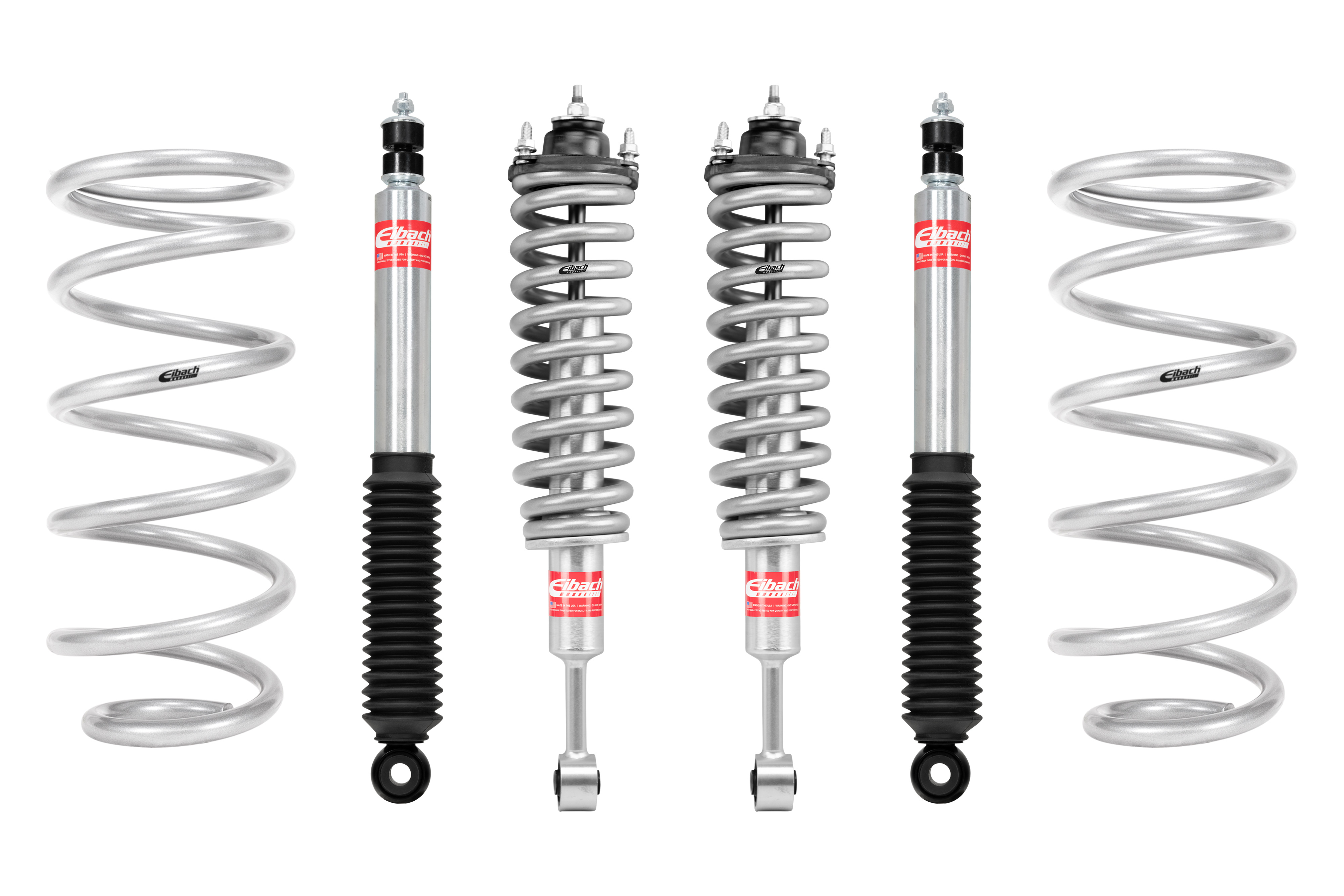 Eibach Set of 2 Assembled Front Shocks, Springs, Mounts + 2 Springs + 2 Rear Shocks E81-82-008-01-22