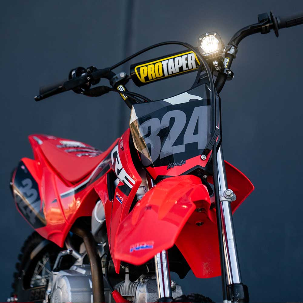 Baja Designs Moto Electric Start Pit Bike S1 Auxiliary Light Kit 387002