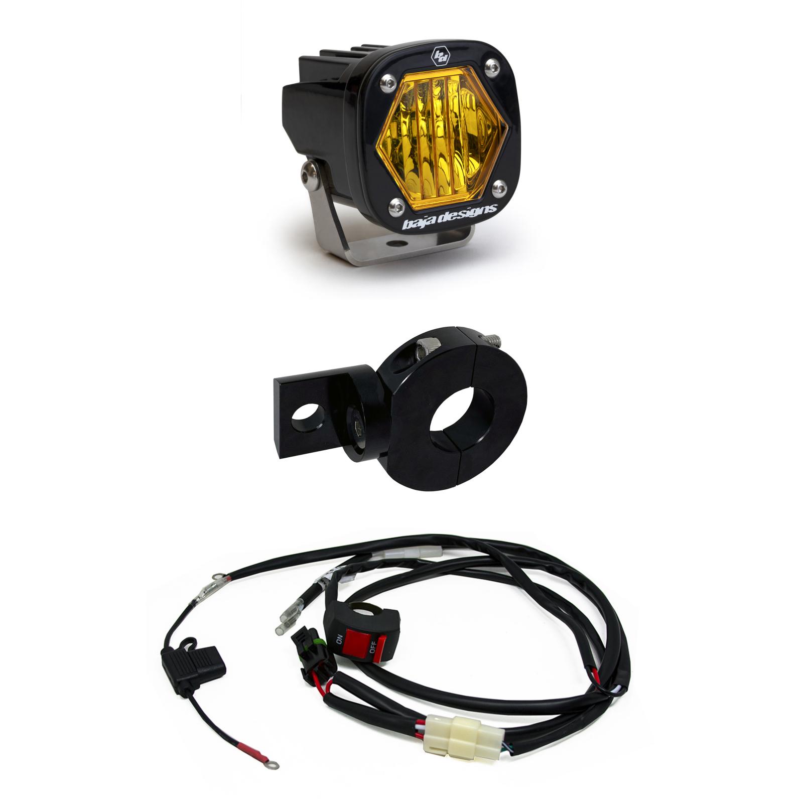 Baja Designs Moto Electric Start Pit Bike S1 Auxiliary Light Kit 387003