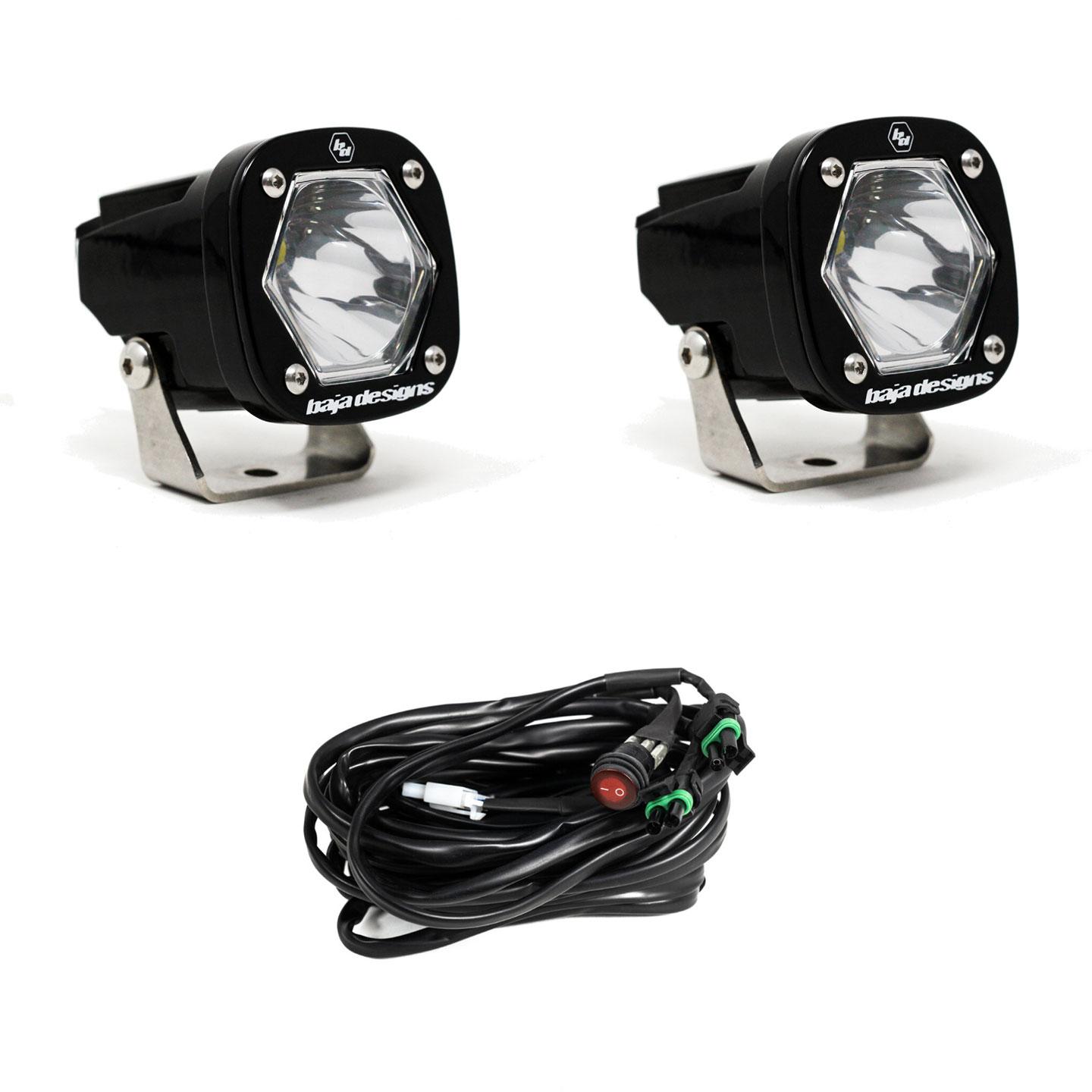 Baja Designs S1 Black LED Auxiliary Light Pod Pair 387801