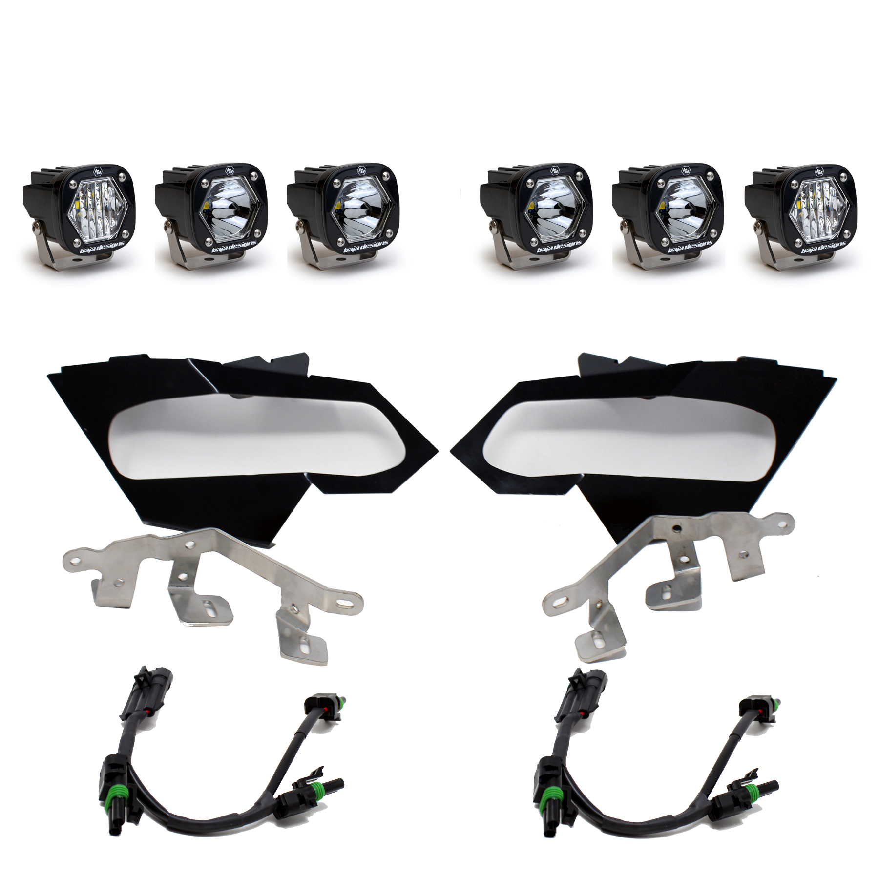 Baja Designs S1 Triple LED Headlight Kit 447074